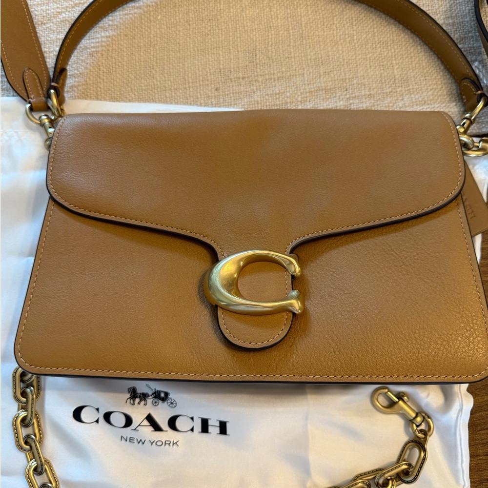Coach Chain Tabby Shoulder Bag in honey brown